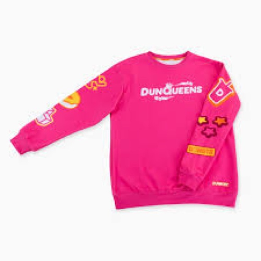 Dunqueen Crewnect Pink Sweatshirt NWT